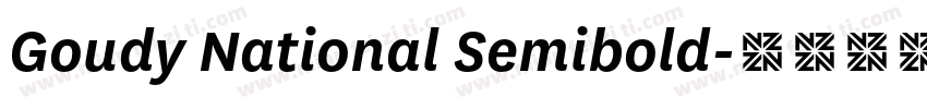Goudy National Semibold字体转换